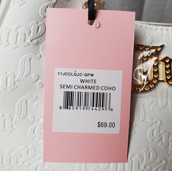 JUICY COUTURE white semi charmed coho crossbody bag - Picture 8 of 8